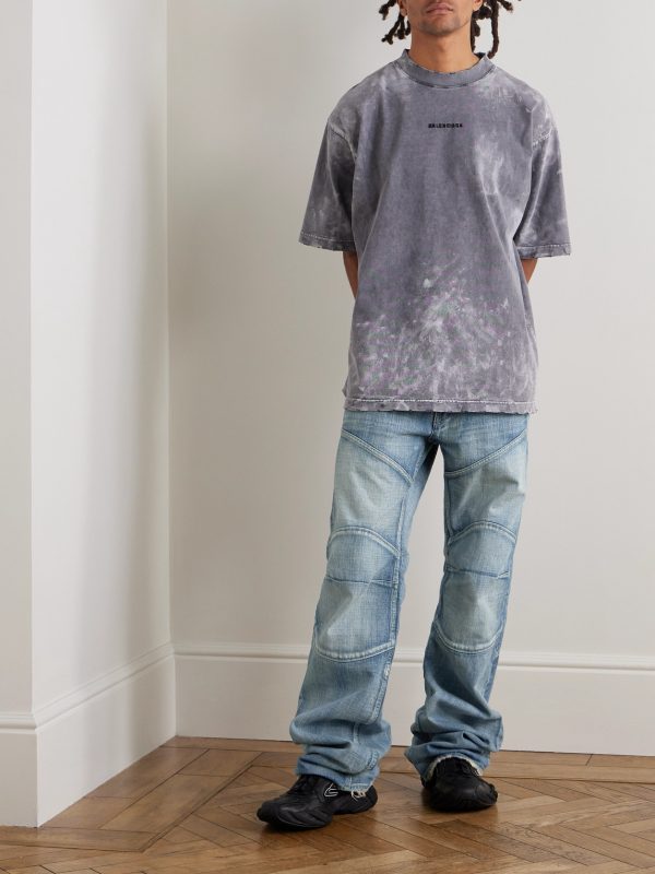 Straight-Leg Panelled Jeans - OU
