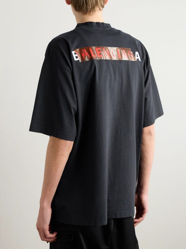 Logo-Embroidered Printed Cotton-Jersey T-Shirt - BK Logo-Embroidered Printed Cotton-Jersey T-Shirt - BK