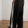 Straight-Leg Logo-Embroidered Striped Recycled-Shell Track Pants - BK Straight-Leg Logo-Embroidered Striped Recycled-Shell Track Pants - BK