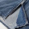Oversized Distressed Denim Jacket - E1