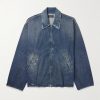 Oversized Distressed Denim Jacket