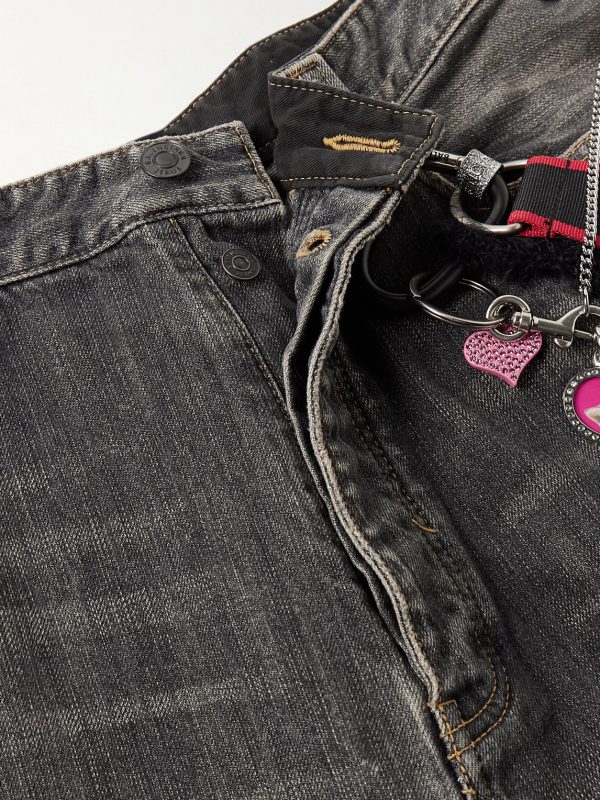 Wide-Leg Embellished Jeans - E1 Wide-Leg Embellished Jeans - E1