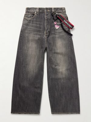 Wide-Leg Embellished Jeans Wide-Leg Embellished Jeans