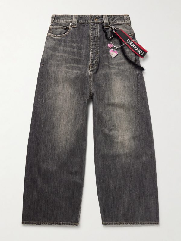 Wide-Leg Embellished Jeans Wide-Leg Embellished Jeans