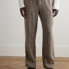 Straight-Leg Garment-Dyed Linen Drawstring Trousers - FR Straight-Leg Garment-Dyed Linen Drawstring Trousers - FR