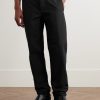Tapered Garment-Dyed Cotton and Hemp-Blend Trousers - FR