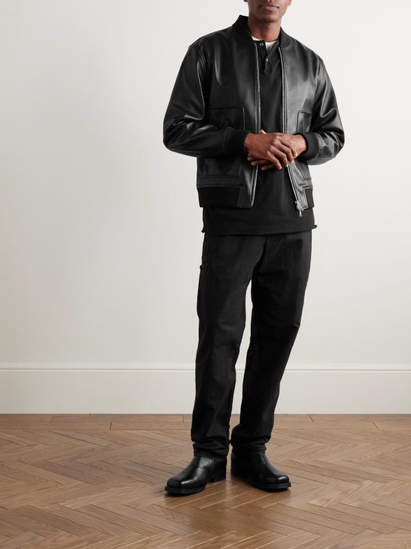 Tapered Garment-Dyed Cotton and Hemp-Blend Trousers - OU