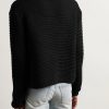 Cropped Ribbed Logo-Jacquard Cotton Sweater - BK Cropped Ribbed Logo-Jacquard Cotton Sweater - BK