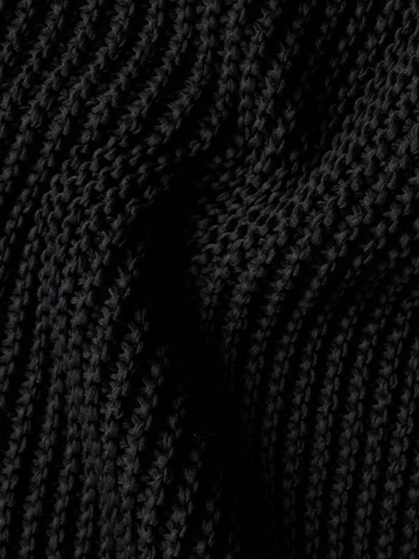 Cropped Ribbed Logo-Jacquard Cotton Sweater - CU Cropped Ribbed Logo-Jacquard Cotton Sweater - CU