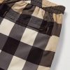 Straight-Leg Long-Length Checked Swim Shorts - CU Straight-Leg Long-Length Checked Swim Shorts - CU