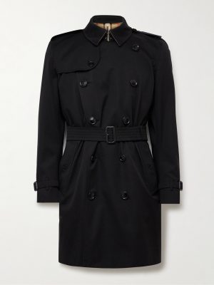 Kensington Double-Breasted Belted Cotton-Gabardine Trench Coat Kensington Double-Breasted Belted Cotton-Gabardine Trench Coat