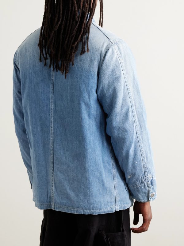 Social Sculpture Paint-Splattered Denim Jacket - BK