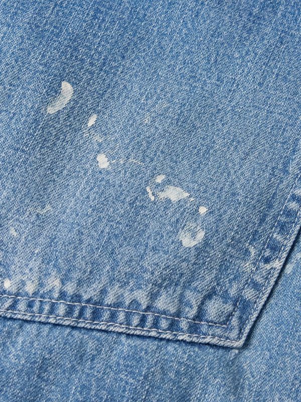 Social Sculpture Paint-Splattered Denim Jacket - E1