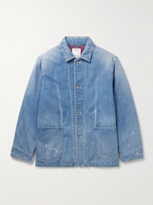 Social Sculpture Paint-Splattered Denim Jacket Social Sculpture Paint-Splattered Denim Jacket