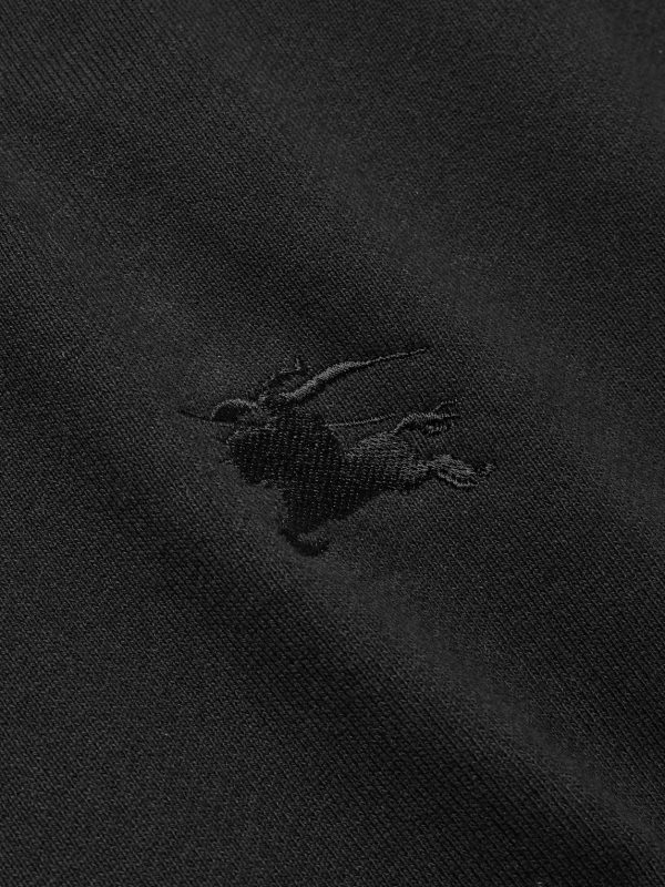 Checked Logo-Embroidered Cotton-Jersey Hoodie - CU Checked Logo-Embroidered Cotton-Jersey Hoodie - CU