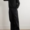 Checked Jacquard-Trimmed Wool Sweater - OU