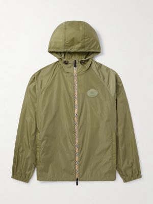 Logo-Appliquéd Hooded Shell Jacket Logo-Appliquéd Hooded Shell Jacket