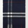 Fringed Checked Cashmere Scarf Fringed Checked Cashmere Scarf