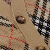 Checked Jacquard-Knit Wool-Blend Cardigan - CU Checked Jacquard-Knit Wool-Blend Cardigan - CU