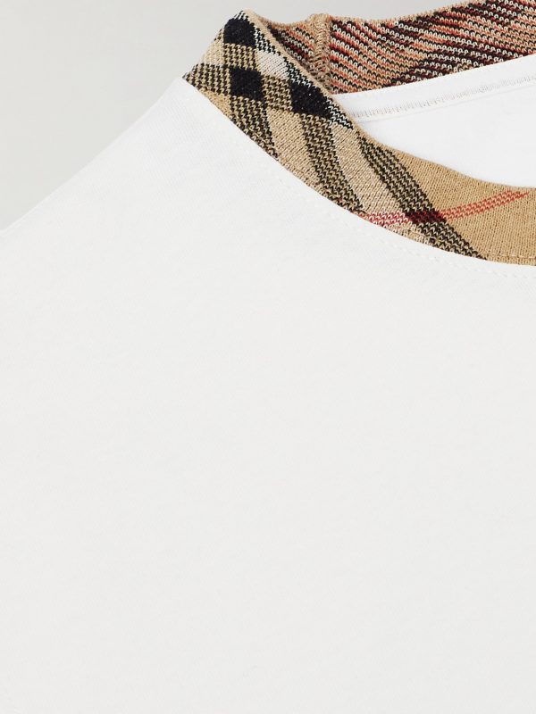 Checked Cotton-Jersey T-Shirt - CU