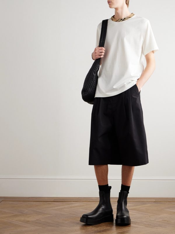 Checked Cotton-Jersey T-Shirt - OU