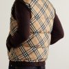 Slim-Fit Reversible Quilted Checked Down Gilet - BK Slim-Fit Reversible Quilted Checked Down Gilet - BK