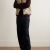 Slim-Fit Reversible Quilted Checked Down Gilet - OU Slim-Fit Reversible Quilted Checked Down Gilet - OU