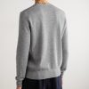 Slim-Fit Contrast-Tipped Wool Sweater - BK Slim-Fit Contrast-Tipped Wool Sweater - BK
