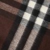 Fringed Checked Cashmere Scarf - CU Fringed Checked Cashmere Scarf - CU
