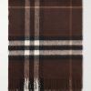 Fringed Checked Cashmere Scarf Fringed Checked Cashmere Scarf