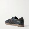 Tobacco Gruen Suede-Trimmed Leather Sneakers - BK Tobacco Gruen Suede-Trimmed Leather Sneakers - BK