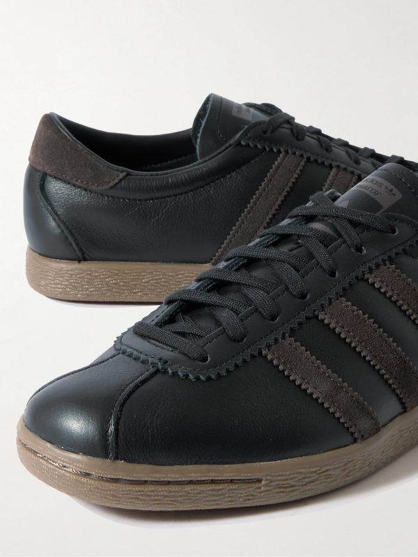 Tobacco Gruen Suede-Trimmed Leather Sneakers - CU Tobacco Gruen Suede-Trimmed Leather Sneakers - CU
