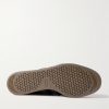 Tobacco Gruen Suede-Trimmed Leather Sneakers - E1 Tobacco Gruen Suede-Trimmed Leather Sneakers - E1