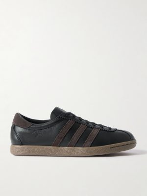 Tobacco Gruen Suede-Trimmed Leather Sneakers Tobacco Gruen Suede-Trimmed Leather Sneakers