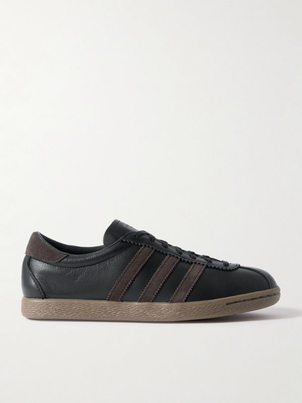 Tobacco Gruen Suede-Trimmed Leather Sneakers Tobacco Gruen Suede-Trimmed Leather Sneakers