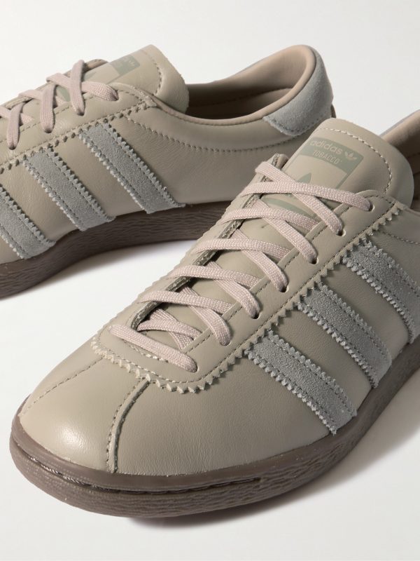 Tobacco Gruen Suede-Trimmed Leather Sneakers - CU Tobacco Gruen Suede-Trimmed Leather Sneakers - CU