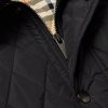 Corduroy-Trimmed Quilted Nylon Barn Jacket - CU