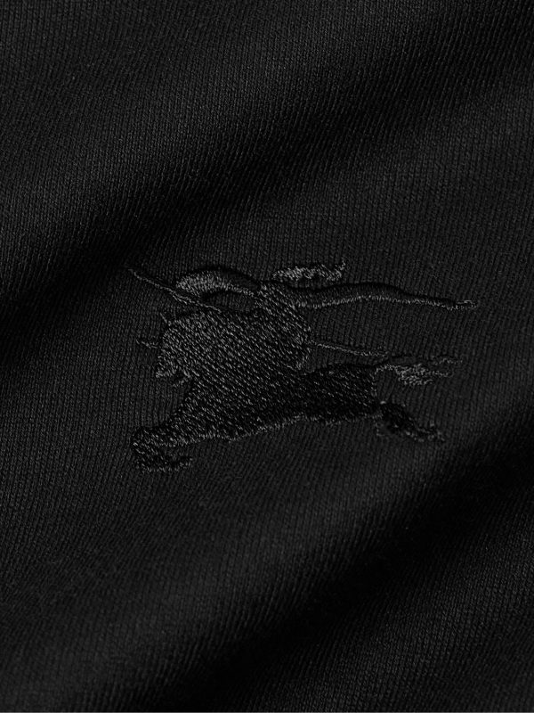 Logo-Embroidered Checked Jacquard-Trimmed Cotton-Jersey T-Shirt - CU