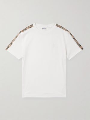 Checked Cotton-Jersey T-Shirt Checked Cotton-Jersey T-Shirt