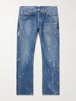 Social Sculpture 11 Slim-Fit Straight-Leg Paint-Splattered Jeans Social Sculpture 11 Slim-Fit Straight-Leg Paint-Splattered Jeans