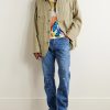 Social Sculpture 11 Slim-Fit Straight-Leg Paint-Splattered Jeans - OU Social Sculpture 11 Slim-Fit Straight-Leg Paint-Splattered Jeans - OU