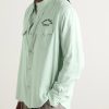 Four Corners Logo-Embroidered Canvas Western Shirt - FR Four Corners Logo-Embroidered Canvas Western Shirt - FR