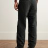 Pastoral Straight-Leg Wool, Linen and Cotton-Blend Moleskin Trousers - BK