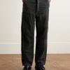 Pastoral Straight-Leg Wool, Linen and Cotton-Blend Moleskin Trousers - FR