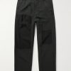Pastoral Straight-Leg Wool, Linen and Cotton-Blend Moleskin Trousers