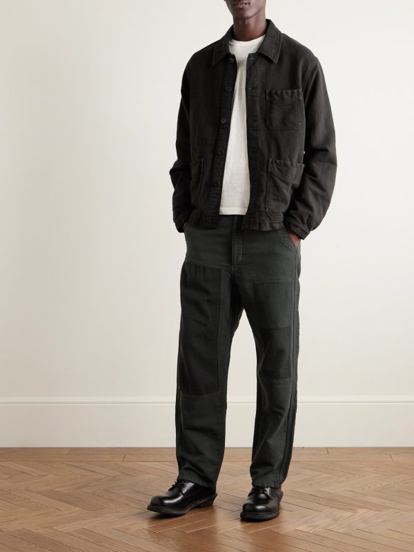 Pastoral Straight-Leg Wool, Linen and Cotton-Blend Moleskin Trousers - OU