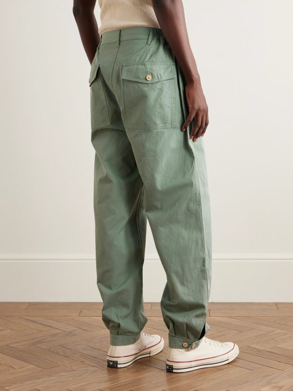 Carrol Tapered Cotton-Gabardine Cargo Pants - BK Carrol Tapered Cotton-Gabardine Cargo Pants - BK