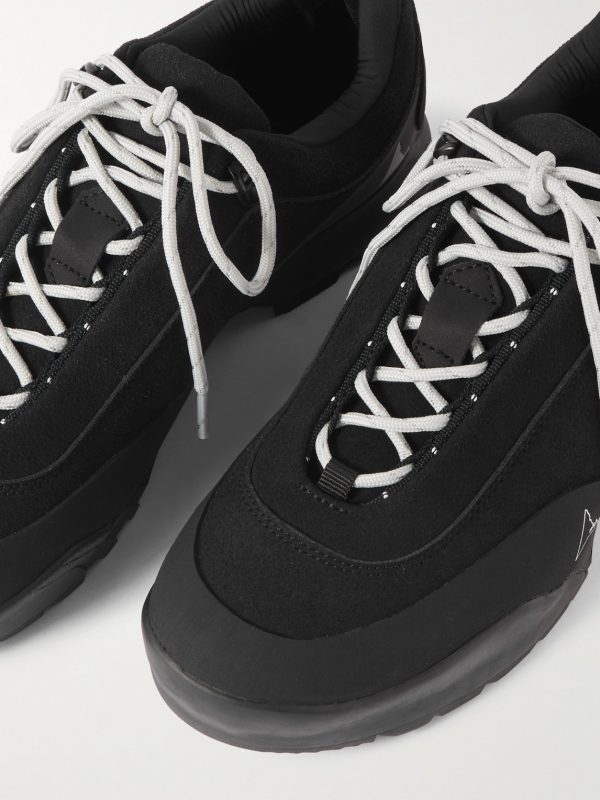 Cingino Rubber-Trimmed Microfibre Hiking Sneakers - CU
