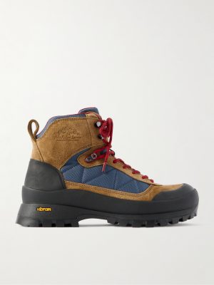 Logan Alpine Rubber- and Mesh-Trimmed Suede Hiking Boots Logan Alpine Rubber- and Mesh-Trimmed Suede Hiking Boots