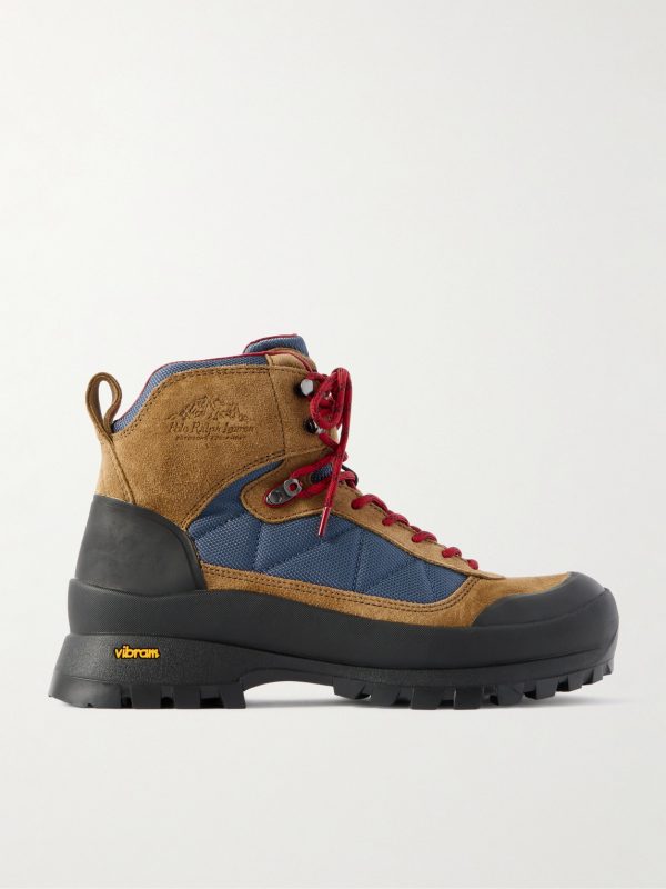 Logan Alpine Rubber- and Mesh-Trimmed Suede Hiking Boots Logan Alpine Rubber- and Mesh-Trimmed Suede Hiking Boots